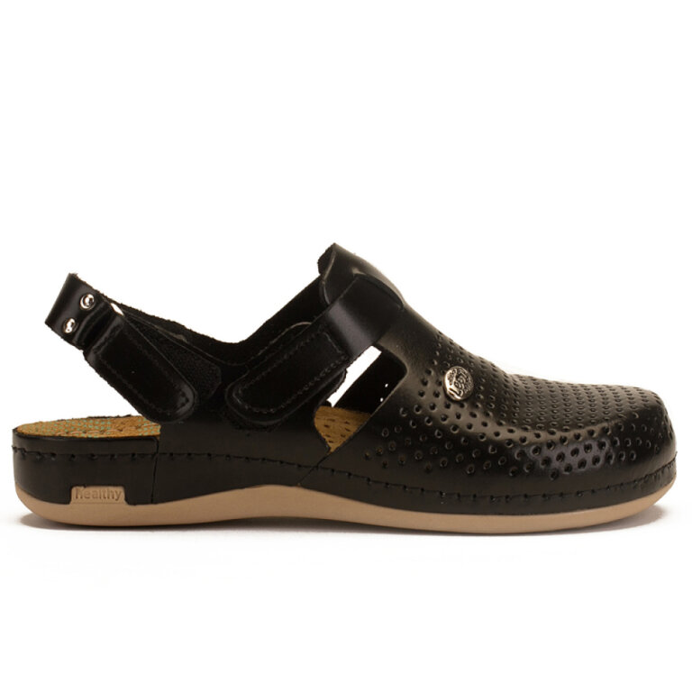 Анатомічні тапочки-сабо Leon 951 чорні