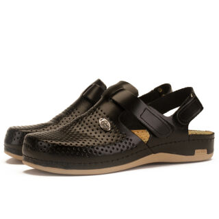 Анатомічні тапочки-сабо Leon 951 чорні