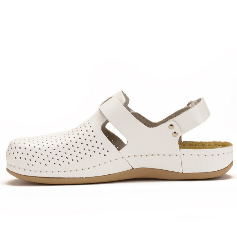 Анатомічні тапочки-сабо Leon 951 білі