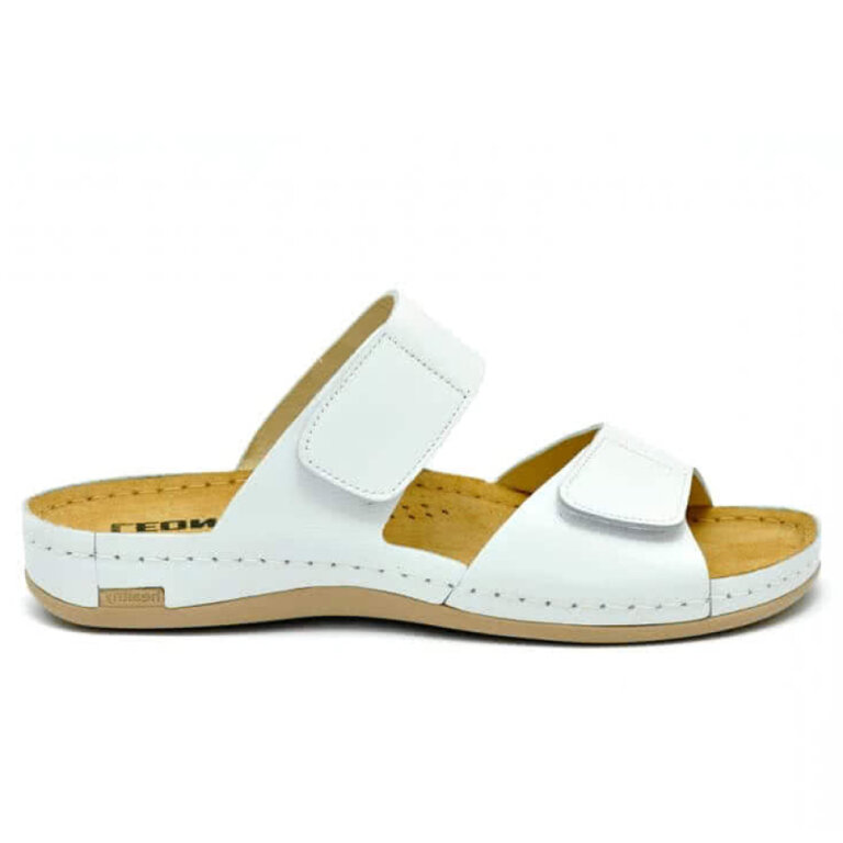 Анатомічні тапочки-сабо Leon 952 білі