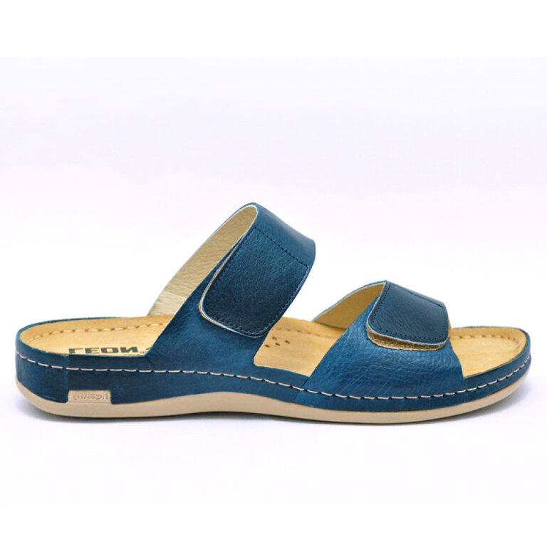 Анатомічні тапочки-сабо Leon 952 сині
