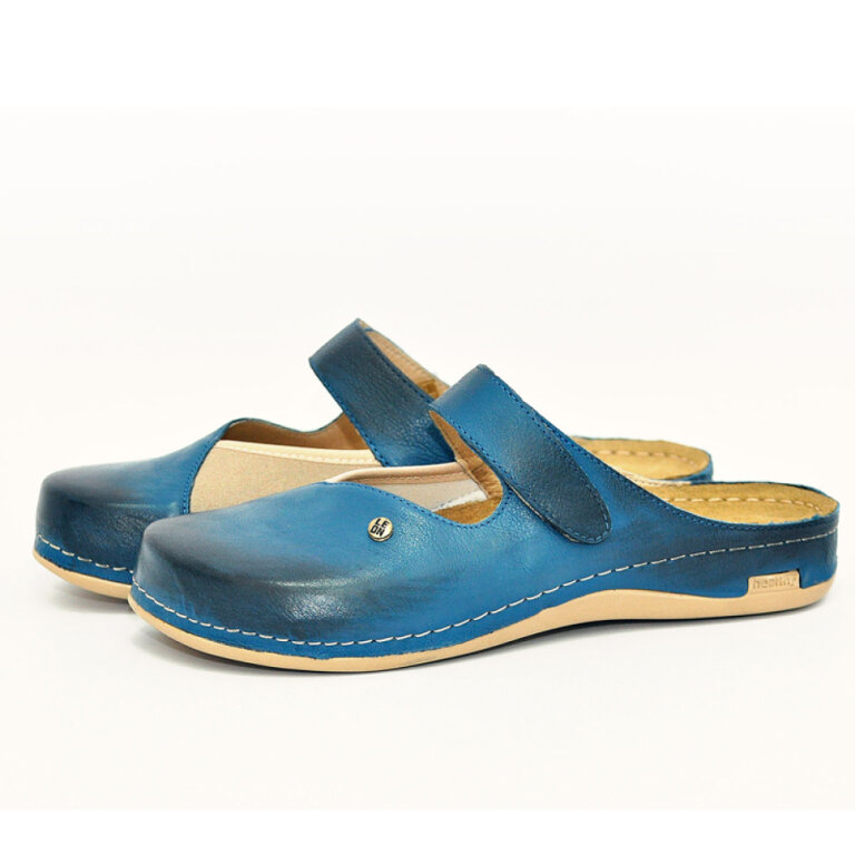Анатомічні тапочки-сабо Leon 953 темно-синій
