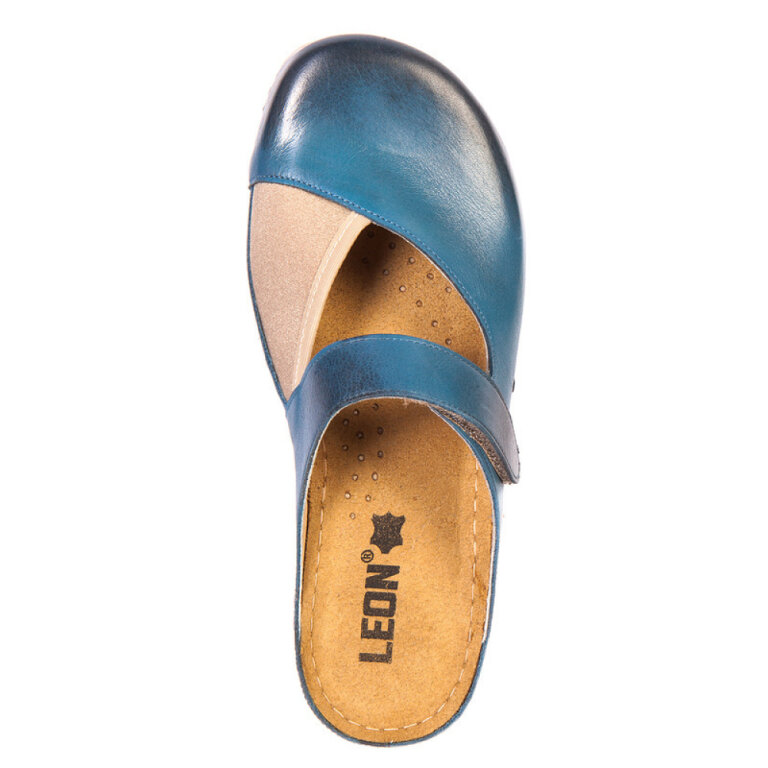 Анатомічні тапочки-сабо Leon 953 темно-синій