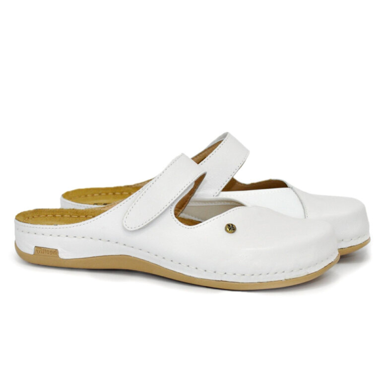 Анатомічні тапочки-сабо Leon 953 білі