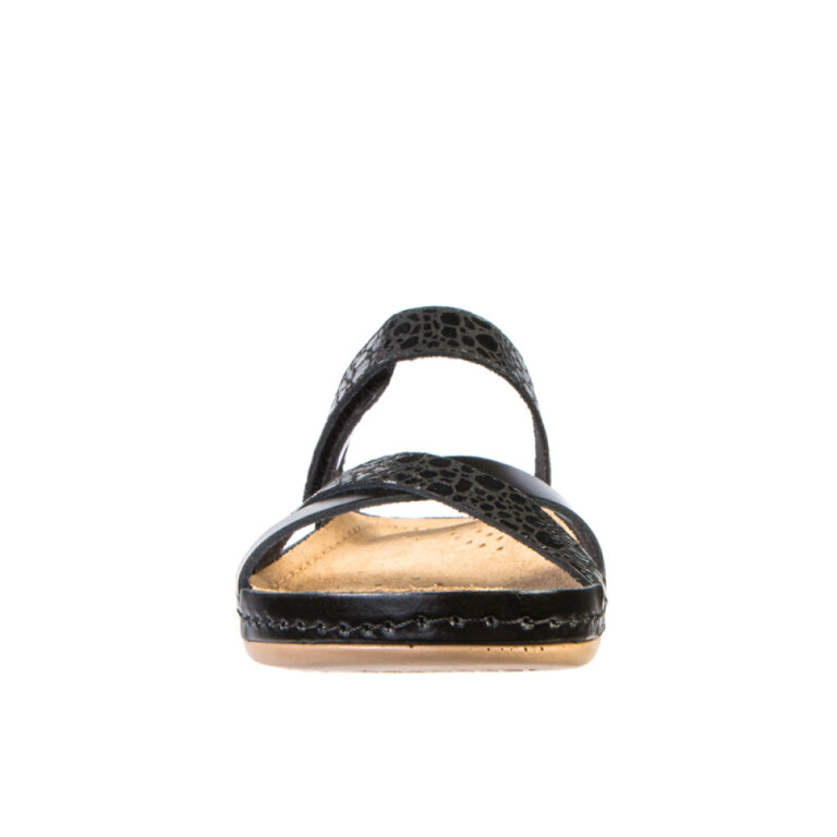 Анатомічні босоніжки-сабо Leon 957 чорні