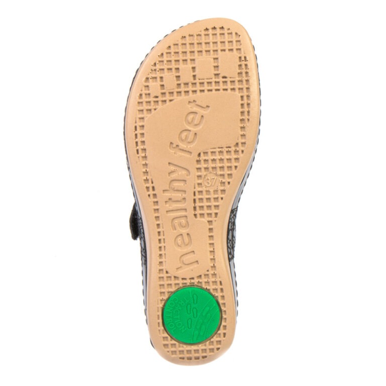 Анатомічні босоніжки-сабо Leon 957 чорні