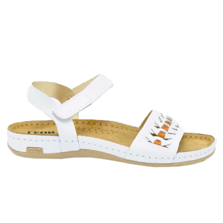 Анатомічні босоніжки Leon 964 білі