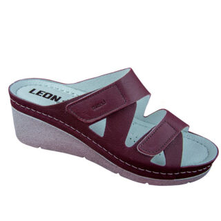 Анатомічні сабо Leon 1004 бордовий