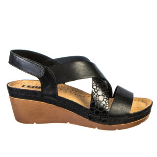 Анатомічні сабо Leon 1006 чорні