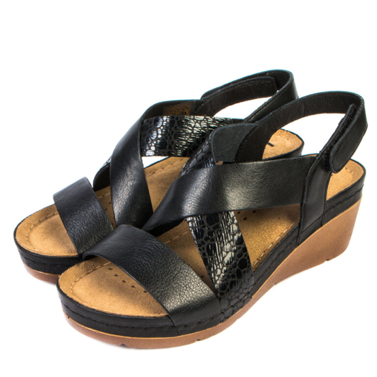 Анатомічні сабо Leon 1006 чорні