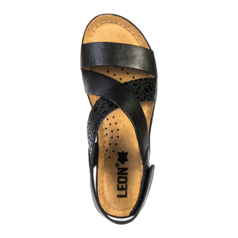 Анатомічні сабо Leon 1006 чорні