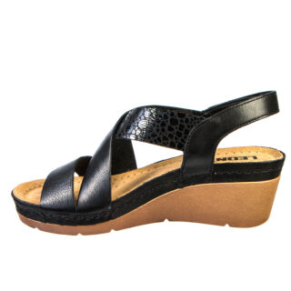 Анатомічні сабо Leon 1006 чорні