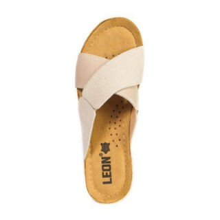 Анатомічні тапочки-сабо Leon 1008 бежеві