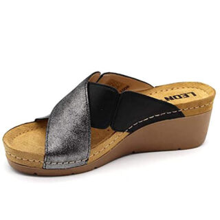 Анатомічні тапочки-сабо Leon 1008 чорні