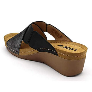 Анатомічні тапочки-сабо Leon 1008 чорні