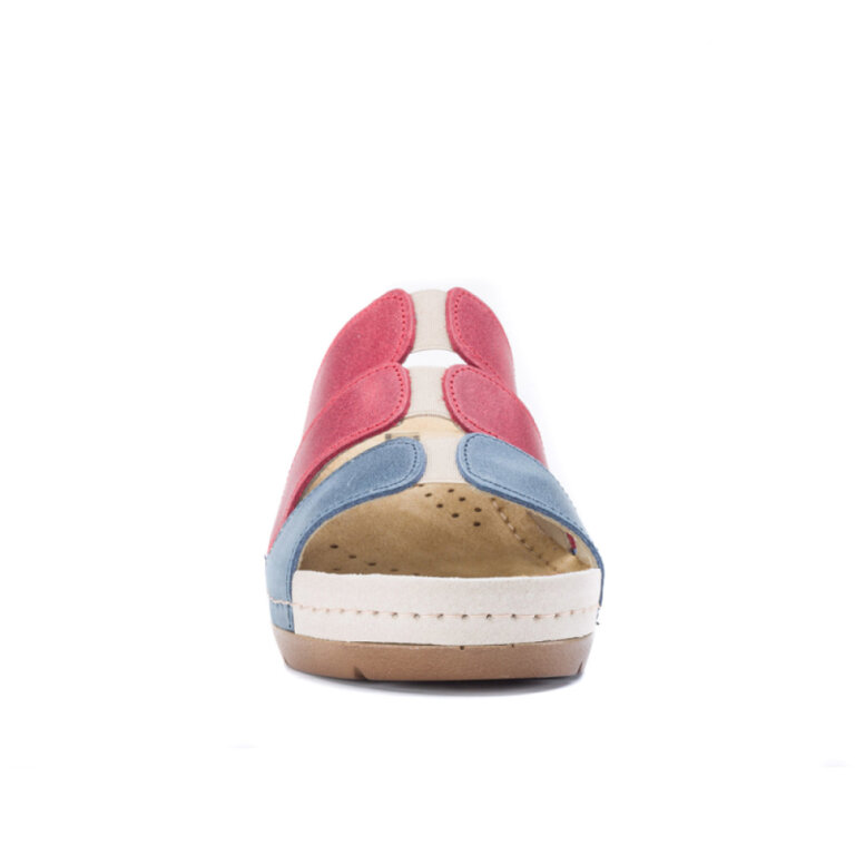 Анатомічні тапочки-сабо Leon 1009 синьо-рожеві