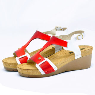 Анатомічні босоніжки Leon 1010 червоні