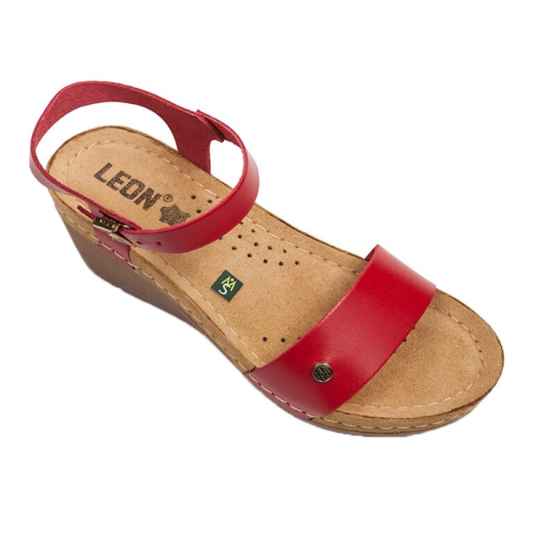 Анатомічні босоніжки Leon 1015 червоні