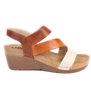 Анатомічні босоніжки Leon 1020 коричневі