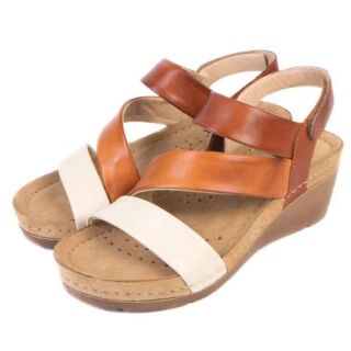 Анатомічні босоніжки Leon 1020 коричневі