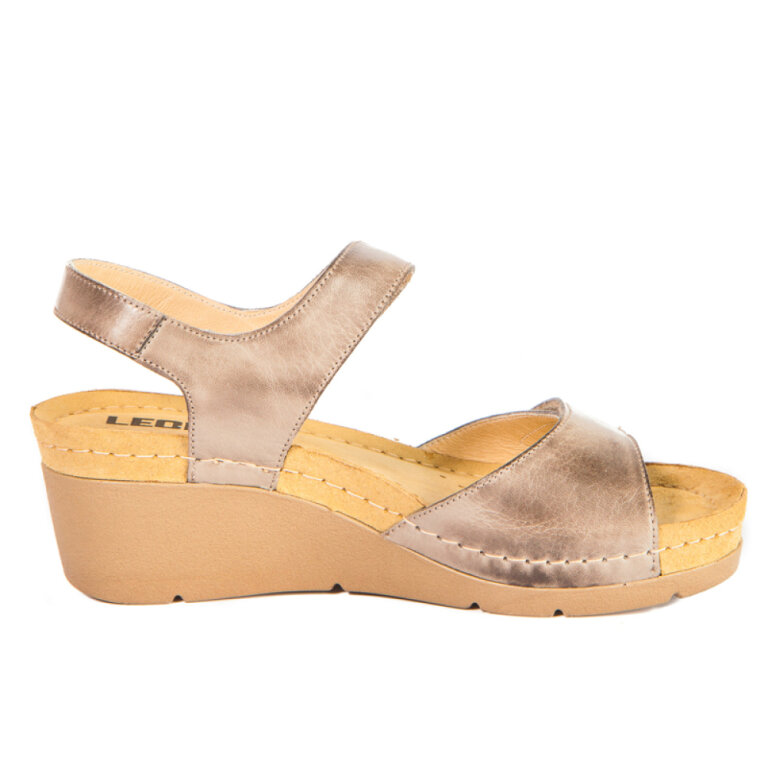 Анатомічні босоніжки Leon 1041 світло-сірі