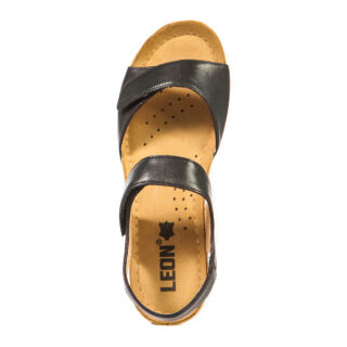 Анатомічні босоніжки Leon 1041 чорні