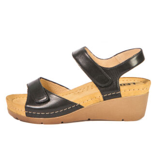 Анатомічні босоніжки Leon 1041 чорні