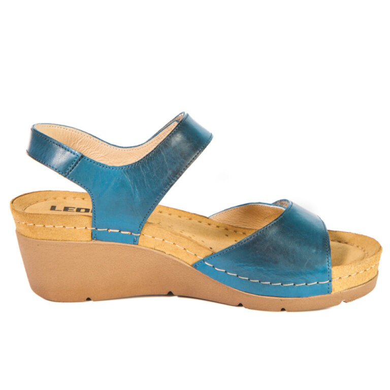 Анатомічні босоніжки Leon 1041 темно-сині