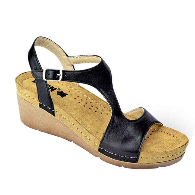 Анатомічні босоніжки Leon 1050 чорні