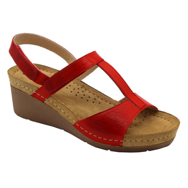 Анатомічні босоніжки Leon 1061 червоні