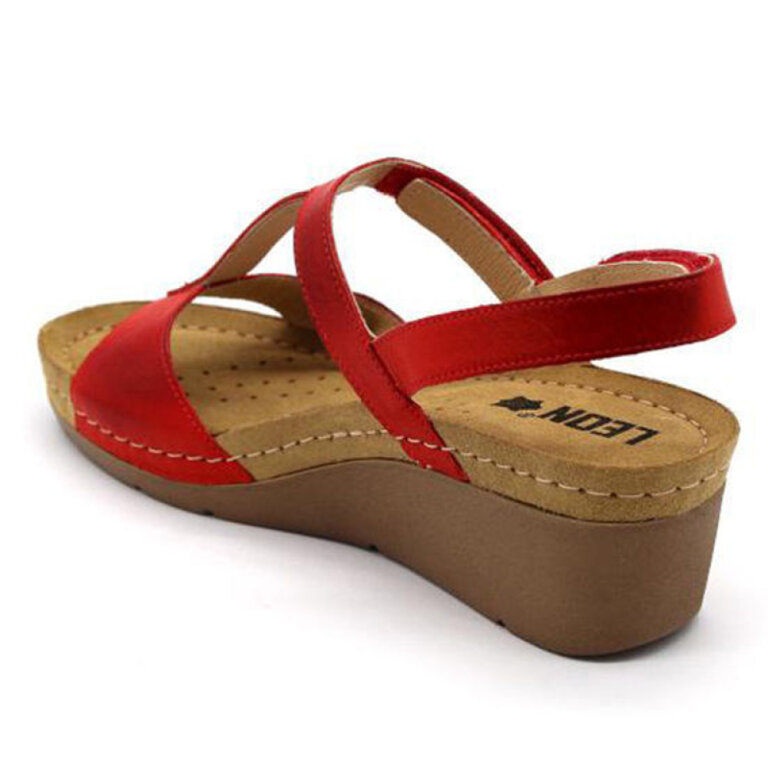 Анатомічні босоніжки Leon 1061 червоні