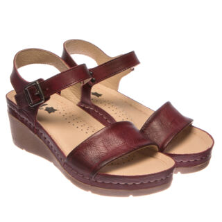 Анатомічні босоніжки Leon 1070 бордові