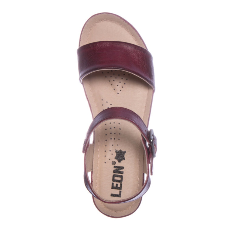Анатомічні босоніжки Leon 1070 бордові