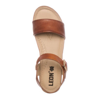 Анатомічні босоніжки Leon 1070 коричневі