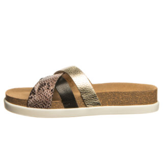 Анатомічні сабо Leon 1201 чорний/змія