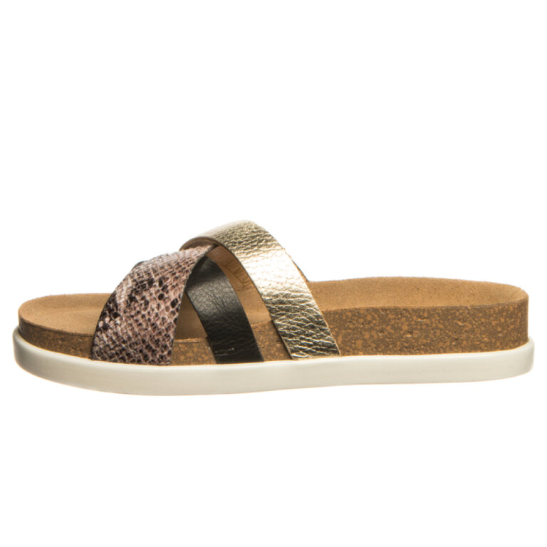 Анатомічні сабо Leon 1201 чорний/змія