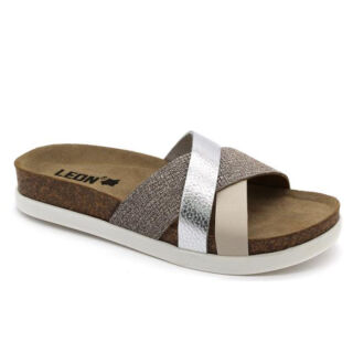Анатомічні сабо Leon 1201 сріблястий