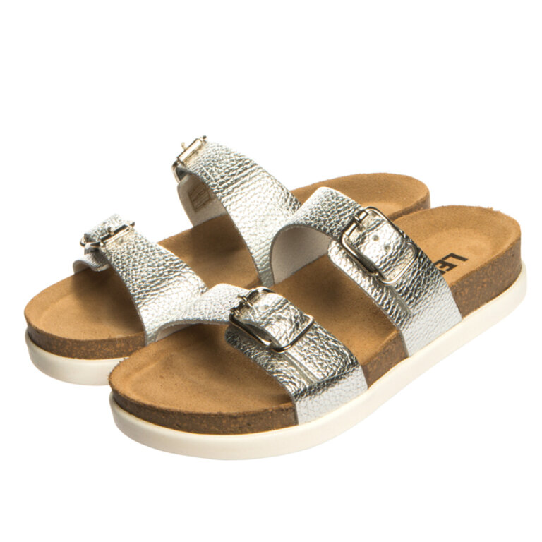 Анатомічні сабо Leon 1203 сріблясті