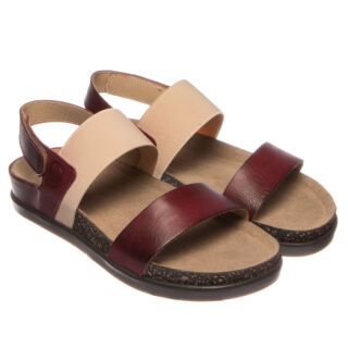 Анатомічні босоніжки Leon 1253 бордові