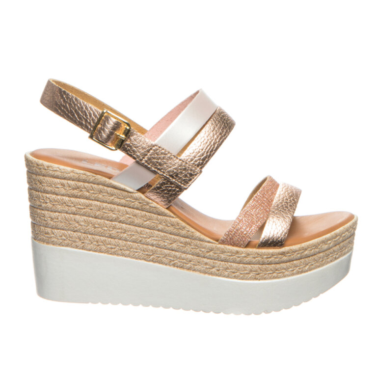 Анатомічні босоніжки-сабо Leon 1301 золотисті