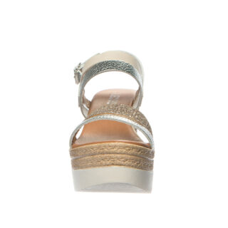 Анатомічні босоніжки-сабо Leon 1301 сріблясті