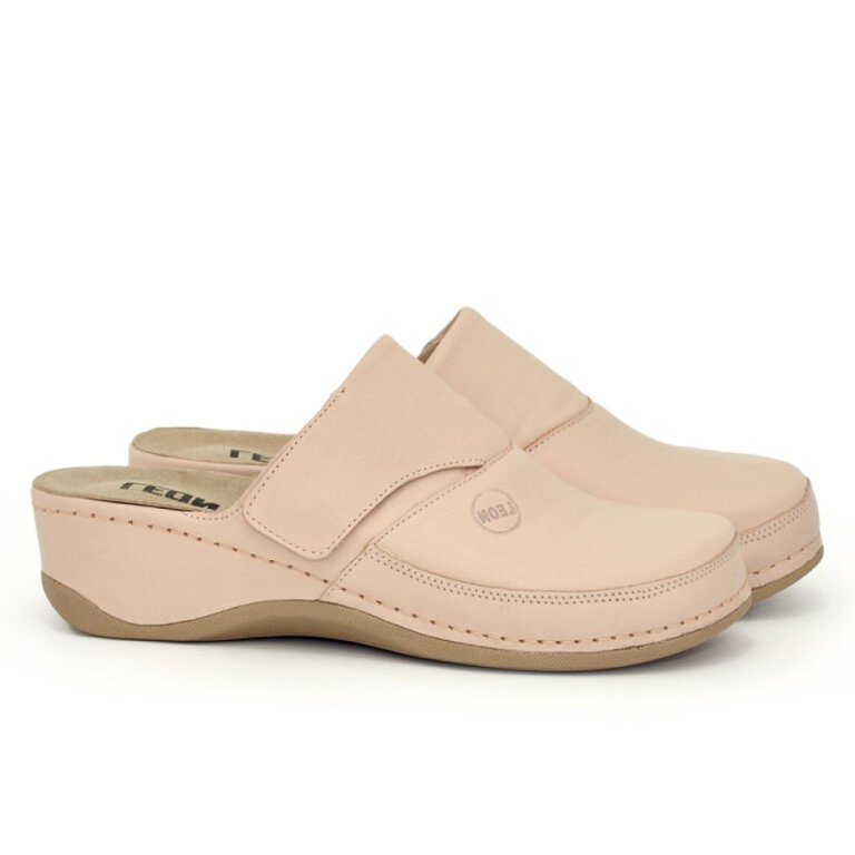 Анатомічні сабо Leon 2019 пудрові