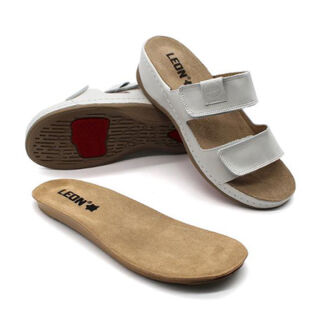 Анатомические шлепанцы Leon 2020 белый