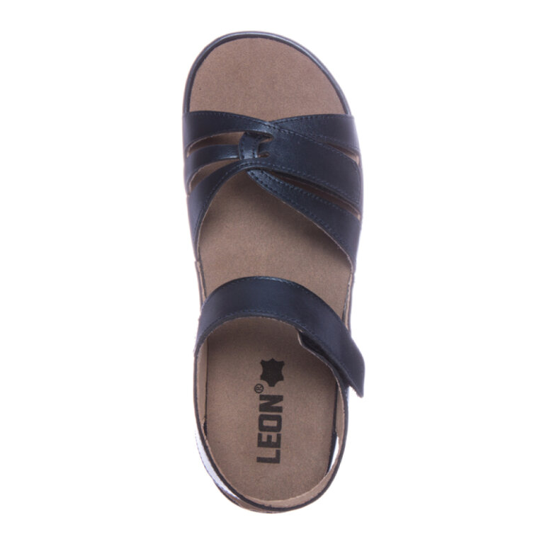 Анатомічні босоніжки Leon 2021 темно-сині