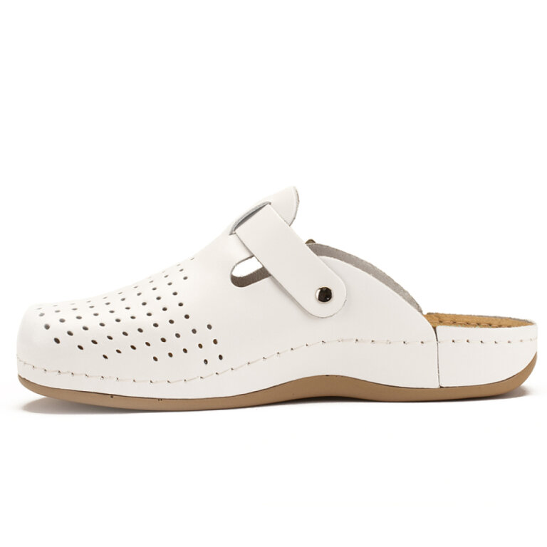 Анатомічні тапочки-сабо чоловічі Leon 700М білі