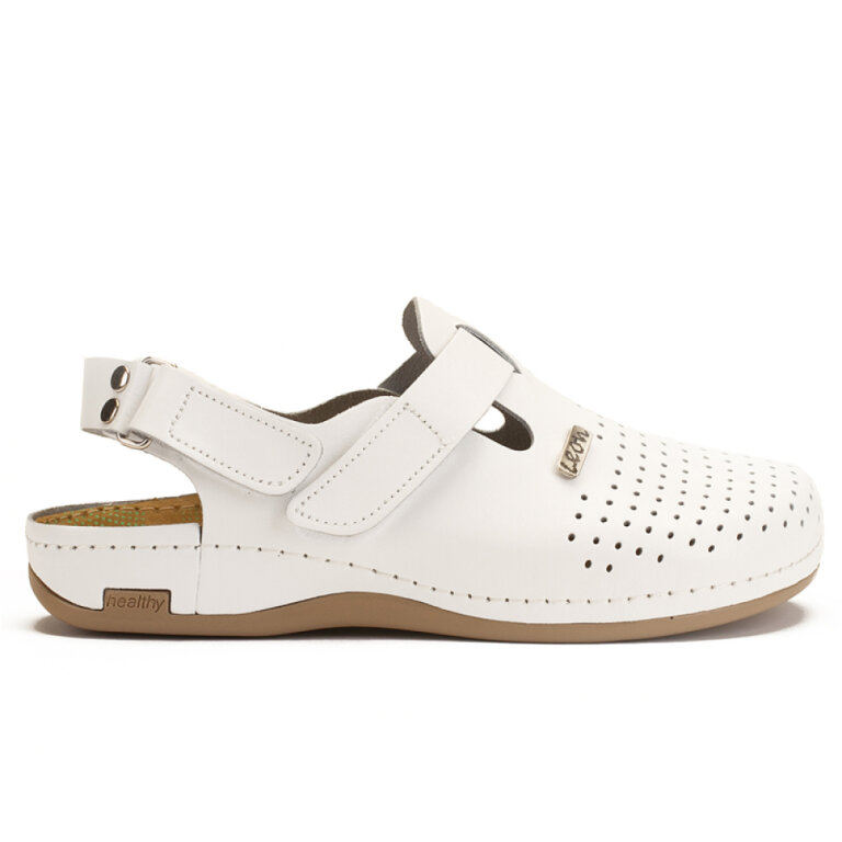 Анатомічні тапочки-сабо чоловічі Leon 701М білі