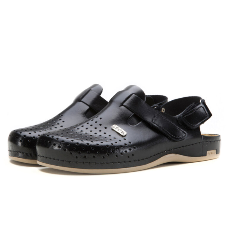 Анатомічні тапочки-сабо чоловічі Leon 701М чорні