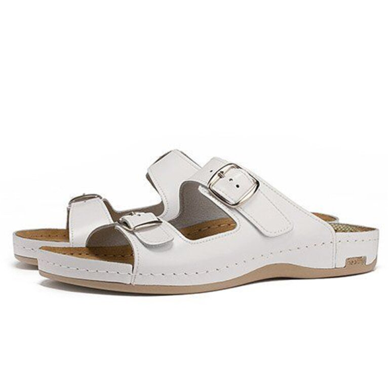 Анатомічні тапочки-сабо чоловічі Leon 702М білі