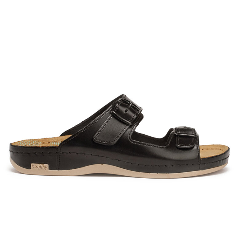 Анатомічні тапочки-сабо чоловічі Leon 702М чорні