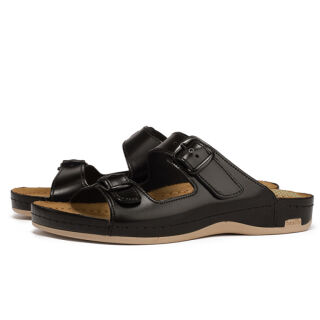 Анатомічні тапочки-сабо чоловічі Leon 702М чорні